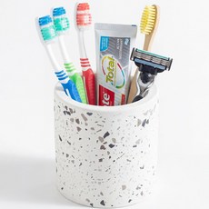 꿀쥬 규조토 칫솔꽂이, 파스텔 그레이, 1개