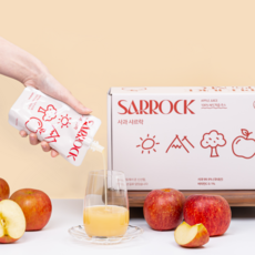 100% NFC 착즙주스 사과 샤르락 물 한 방울도 넣지 않은 사과즙 HACCP, 120g, 24개