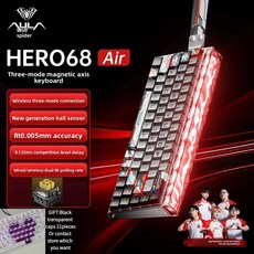 HERO 68HE 마그네틱 백라이트 게이밍키보드, 12 68 AIR 3mode Black S