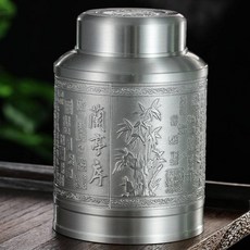 熱銷下殺廠家直銷錫制茶葉罐密封錫罐家用大號一斤紅綠茶便攜包裝盒儲茶罐joe182450, 1個, 大號小口蘭亭序, 大號小口蘭亭序