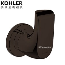 【永昕衛廚】KOHLER Avid 單衣鉤 K-97499T，簡約設計，輕鬆收納廚房用具，提升空間利用率，打造整潔美觀的烹飪環境。, 原質黑, 1個