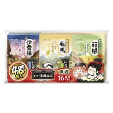 Hakugen Earth 白元 濁湯宿屋溫泉巡禮泡澡粉 16種 48包入, 1個, 1.2kg