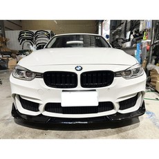 適用於 BMW 3系 4系 F30 競速版 鋼琴烤漆黑 前下巴