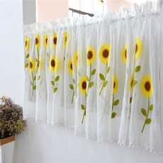 가리개 커튼 창문 중문 주방 바란스 플라워 가림막