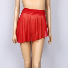 노브패리스 YNH3031 무지 망사 랩 끈 스커트 55에서77 국산 스판 라인 줌바 요가 비키니 발레 라틴 웰빙 연습복 사계절 중년여성 댄스스포츠복, 레드