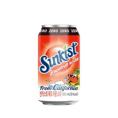 썬키스트 제로 자몽소다 355ml 24개