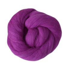 [모핸] 양모 (100g)/ 양모펠트 니들 펠트 DIY 공예 실 만들기, 17.퍼플, 1개