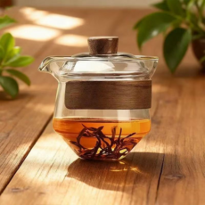 미니 소 1인 유리개완 다도 전통다기 오후반차 입문용 다기, 투명색, 1개