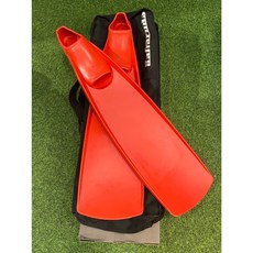 GULL BARRACUDA 2025 紅色 船潛 套腳式 長蛙 蛙鞋 含提袋, 紅色 L 26.5-28cm無原始盒