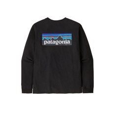 파타고니아 PATAGONIA 멘즈 롱-슬리브드 P-6 로고 리스판서빌리-티 38518R5 205350