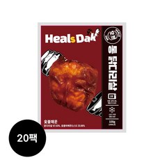 헬스닭 스킨 순살 통다리살 오븐구이 통닭다리살 닭다리살(숯불매운맛) 100g, 20팩