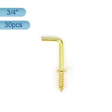 HOWSHENG 10-30pcs L 모양 직각 나사 후크 DIY 1/2 "~ 구리 도금 교수형, 05 30pcs