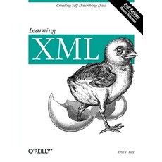 (영문도서) Learning XML Paperback, O'Reilly Media, English, 9780596004200