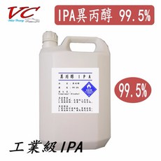 4L異丙醇IPA拔水劑，工業級99.5%高純度脫脂劑，鍍膜前處理，深層清潔油污，適用於汽車美容及電子產品清潔, 1個, 4公升