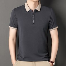 라부라카 여름 중년남자 상무 폴로 반팔티셔츠 카라 반팔티 골프티셔츠 상무작업복 폴로상의 캐주얼 패션 아빠룩 남성 골프웨어