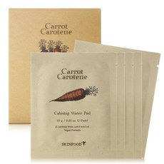 스킨푸드 캐롯 카로틴 카밍 워터 패드 세트 (2매입x5매 / 휴대용) (당근패드), 2매입, 5개