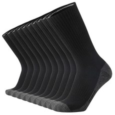 ONKE 남성용 양말 메시 통기성 편안한 핏 퍼포먼스 땀 흡수 트레이닝 러닝 로우 컷 그레이 오렌지 13-15 125545, 10-13, 블랙2(10쌍)