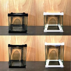 ISTA 伊士達【多功能水族寵物缸 白色/黑色 M/L】飼養箱 寵物箱 兩棲爬蟲箱 水草箱 寵物缸, 1個, 白色/M