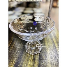 YCY 玻璃器皿系列 日本製造高腳冰淇淋杯甜點杯 - 適用冰沙奶昔雪糕優酪, 1個, 透明