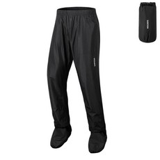 오토바이 레인 팬츠 야외 방수 바지 신발 커버 낚시 자전거 하이킹용, 2. Black Rain Pants