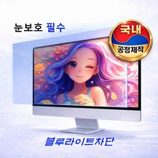 티앤아이 국내제작 EYREN 모니터 거치식 BLC 블루라이트차단 시력보호 필름, 1개, 24인치