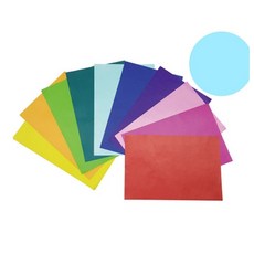 8절 하늘 색화지 100매 360x240mm 학습재료 도화지 어린이문구