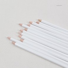 씨엠필아트 원단용 연필 초크펜슬 화이트/ 재단용 수용성펜, 1개, 화이트