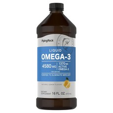 Piping Rock Omega-3 4580mg 天然檸檬風味, 1個, 473ml