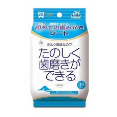 TAURUS 犬貓用 濕紙巾, 1個, 齒垢清光光-牛奶風味, 30抽, 齒垢清光光-牛奶風味