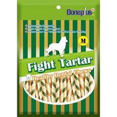 【大尾巴】Boneplus BP超效動能潔牙骨 螺旋 雙色潔牙骨結 綜合 軟笛酥 六星 起司 袋裝, 1個, BP綜合雙色潔牙軟笛酥(平裝包)M