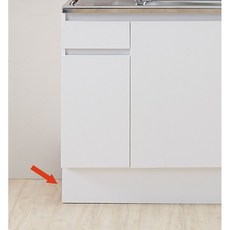 헤이어집 코어 스톤 인조대리석 싱크대 상하부장 1800 세트 A / B / C, 4_5 걸레받이1200 /화이트(1P)