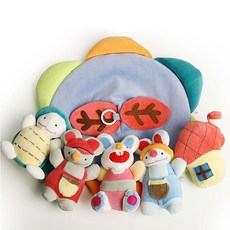 토끼와거북이 신생아 컬러모빌 봉제인형 딸랑이 ths+17963Eh