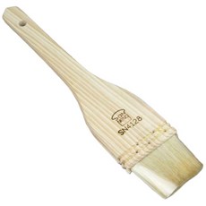 三能品牌木柄直型羊毛刷 SN4128/4133 薄蛋液刷 燒烤刷 烘培工具 咕咕烘培, Natural Wood, 1個