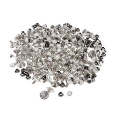 shangren 100 PC 리벳 크리스탈 라인스톤 스터드 실버 라인스톤 스터드 고딕 펑크 가구 의류 또는 가죽 공예, 금속 라인 석, 1개