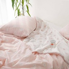 라포룸 냉감 스프레드 퀸세트 핑크 퀸이불