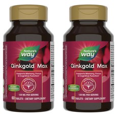 네이쳐스웨이 징크골드 맥스 120mg 타블렛, 60정, 2개