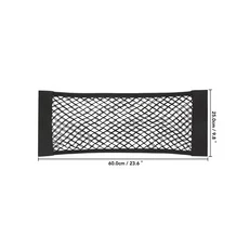 1pc 보관 가방 더블 메쉬 트렁크 네트 내장 소화기 고정, 2)60 25cm