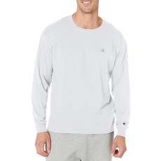 Champion 클래식 남성용 저지 긴팔 티셔츠 XL 화이트
