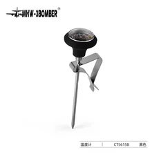 MHW-3BOMBER 0~100 ℃ 커피 포트 우유 Frothing 주전자 용 다이얼 온도계 전문 카페 주방 측정, 02 1pcs Black