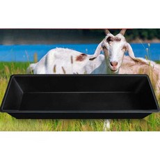 염소먹이통 가축 돼지 목장 플라스틱 급식기 사료통, 0.6m 블랙