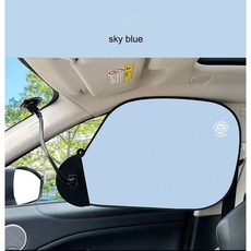 사무실햇빛가리개 책상 형광등 차양막 모니트비침 자동차 햇빛 차단 보호, 블루