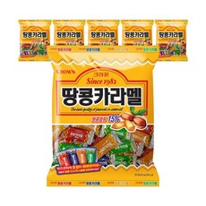 크라운 땅콩카라멜 324g*6입, 324g, 6개