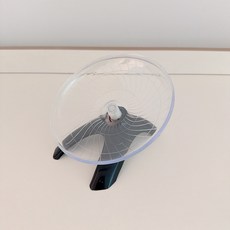 데일리스핀 쳇바퀴 크레 도마뱀 파충류 피그미 햄스터 펫테일 레오파드게코, 1개, 블랙