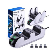 GVO PS5 專用 雙手把充電座 磁吸控制器充電器, 1個