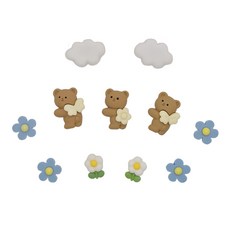 [도냥] 캐릭터 세트 냉장고 현관문 인테리어 네오디움 자석 마그넷, 봄SET