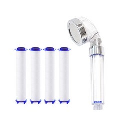 여행용 필터 샤워기 필터 4개 포함 샤워 헤드 휴대용 베트남 나트랑 해외 유럽 여행 필터기 홍콩 발리 방콕 동남아 태국