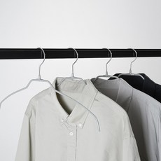 엠부띠끄 와이셔츠용 논슬립 어깨뿔방지 옷걸이 L/XL, 실버, 20개