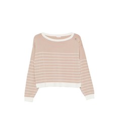 리우조 스트라이프 장식 스웨터