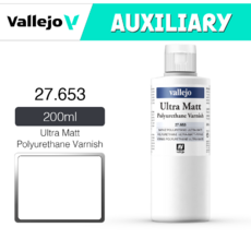 Vallejo Auxiliary 27653 200ml Ultra Matt Polyurethane Varnish, 1개