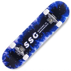 보드 스케이트보드 72cm 레저 제품 4륜 초보자 스포츠 취미 성인 스트리트 액티비티 트럭 베어링 80cm, 7.80CM-트레이닝-블루파이어